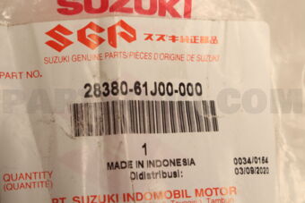 Suzuki 2838061J00 CABLE ASSY, GEAR SELECT,CONTROL