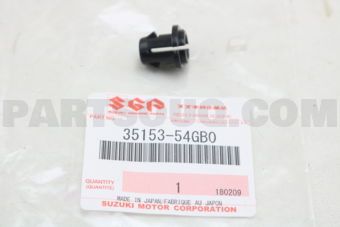 Suzuki 3515354GB0 GROMMET, FOG LAMP LOWER
