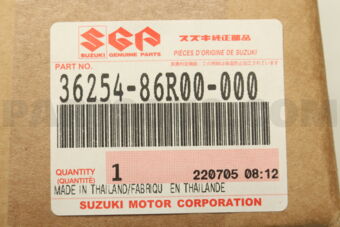 Suzuki 3625486R00 LAMP UNIT,BACKUP & RR FOG APK416