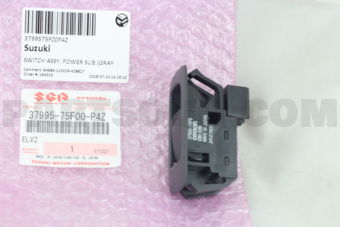 Suzuki 3799575F00P4Z SWITCH ASSY, POWER SUB (GRAY)