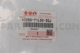 Suzuki 4325071L00ZGJ CAP ASSY, WHEEL FULL (SILVER)