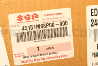 Suzuki 45151M68P00 KNUCKLE,STEERING A1K412-310