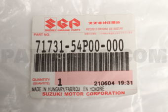 Suzuki 7173154P00 HOLDER,FR BUMPER SIDE APK416