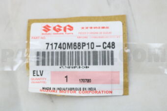 Suzuki 71740M68P10C48 GRILLE UPPER,RDT A1K310/412