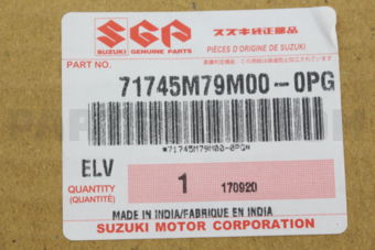 Suzuki 71745M79M000PG GARNISH,RADIATOR GRL UPR NO.4
