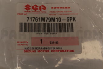 Suzuki 71761M79M105PK BEZEL,FRONT FOG LAMP,L