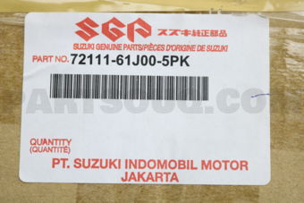 Suzuki 7211161J005PK GRILLE, RADIATOR (BLACK)