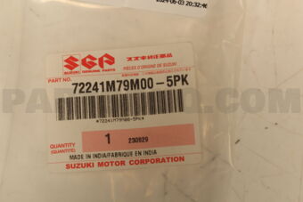 Suzuki 72241M79M005PK FLAP,MUD REAR,L
