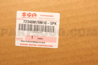 Suzuki 72340M79M105PK GARNISH ASSY,COWL TOP,L