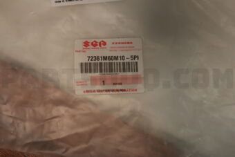 Suzuki 72361M60M105PK GARNISH, COWL TOP SIDE LH