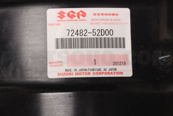 Suzuki 7248252D00 LINING, FRONT FENDER LH