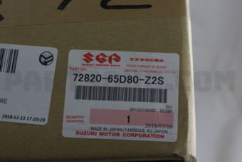 Suzuki 7282065D80Z2S COVER COMP,SPARE TIRE