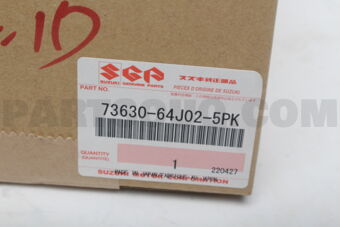 Suzuki 7363064J025PK LOUVER,SIDE VENT(BLACK)
