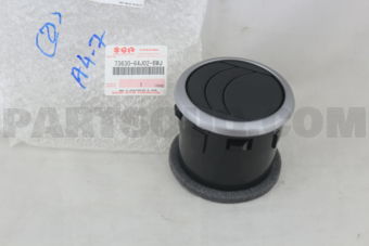 Suzuki 7363064J02BWJ LOUVER, SIDE VENT (BLACK/GRAY)