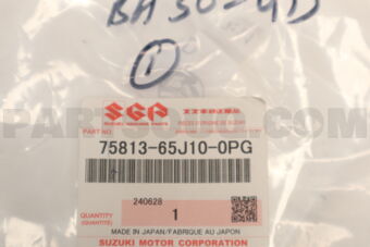 Suzuki 7581365J100PG RING, GEAR SHIFT MT (CHROME)