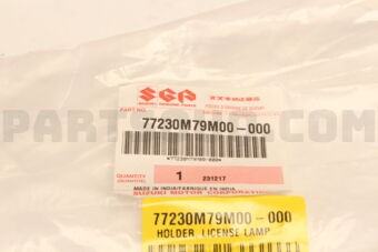 Suzuki 77230M79M00 HOLDER, LICENSE LAMP