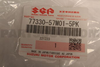 Suzuki 7733057M015PK GARNISH ASSY,COWL TOP SIDE,L