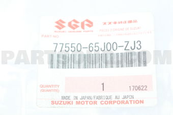 Suzuki 7755065J00ZJ3 GUARD ASSY,FR FENDER SPLASH,R