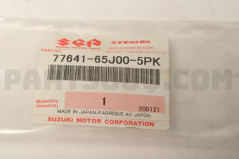Suzuki 7764165J005PK MOLDING, ROOF DRIP FRONT LH,(BLACK)