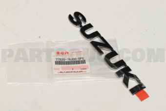 Suzuki 7782076J000PG EMBLEM, SUZUKI (CHROME)