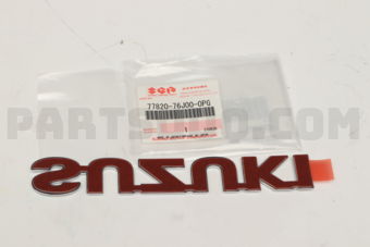 Suzuki 7782076J000PG EMBLEM, SUZUKI (CHROME)