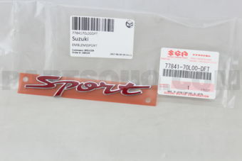 Suzuki 7784170L00DFT EMBLEM(SPORT)