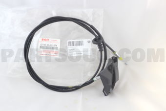 Suzuki 8216065J025PK CABLE, HOOD LATCH RELEASE,(BLACK)