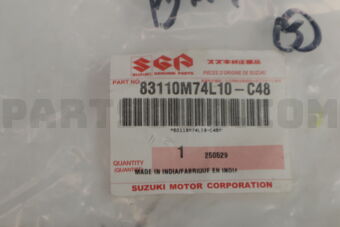 Suzuki 83110M74L10C48 HANDLE,SIDE DR INSIDE,R(CHROME