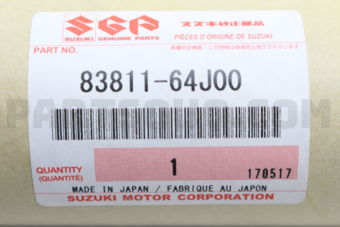 Suzuki 8381164J00 WEATHERSTRIP, FR DOOR OUT RH