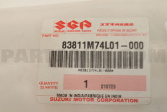Suzuki 83811M74L01 WEATHERSTRIP DOOR OUT R