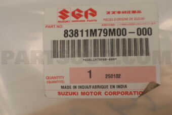 Suzuki 83811M79M00 WEATHERSTRIP, FR DOOR OUT RH