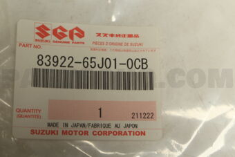 Suzuki 8392265J010CB TAPE, SASH ROOF LH (BLACK)