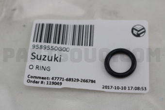 Suzuki 9589550G00 O RING
