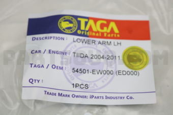 TAGA 54501EW000TG LOWER ARM LH TIIDA 2004-2011 TAGA