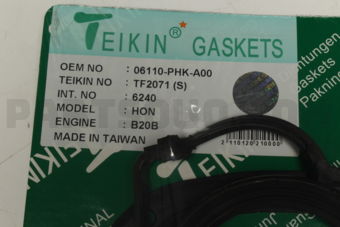 TEIKIN TF2071S GASKET FULL B20B/B20Z2