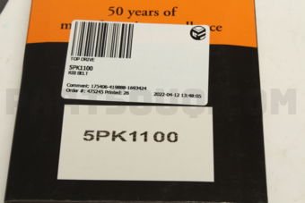 TOP DRIVE 5PK1100 RIB BELT