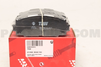 TRW GDB3459YO A714WK BRAKE PAD