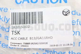 TSK 1820150J02 ACC CABLE B13/GA16RHD