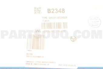 Tokico B2348 SHOCK ABSORBER FR