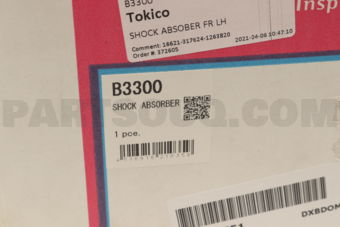 Tokico B3300 SHOCK ABSOBER FR LH