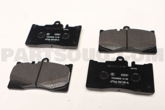 Toyota 044650W060 KIT DE PLAQUETTES DE FREIN À DISQUE AVANT