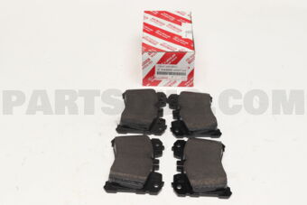 Toyota 044650W110 PAD KIT, DISC BRAKE, FRONT