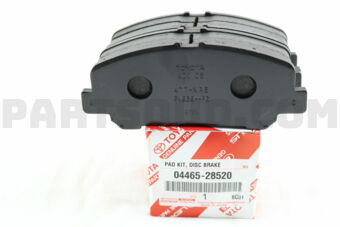 Toyota 0446528520 PAD KIT, DISC BRAKE, FRONT
