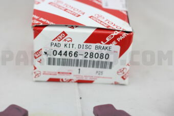 Toyota 0446628080 PAD KIT, DISC BRAKE, REAR