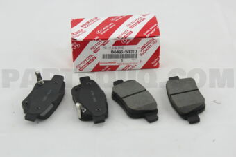 Toyota 0446658010 PAD KIT, DISC BRAKE, REAR