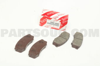Toyota 0446660040 PAD KIT, DISC BRAKE, REAR
