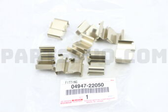 Toyota 0494722050 FITTING KIT, DISC BRAKE, FRONT
