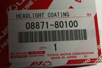 Toyota 0887180100 HEADLIGHT COATING