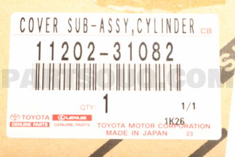 Toyota 1120231082 COVER SUB-ASSY