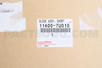 Toyota 114007U010 KURZMOTORBLOCK, BAUGRUPPE